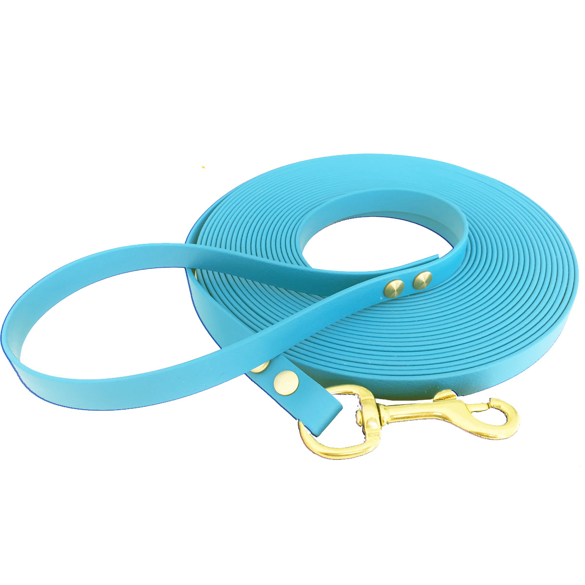bio-leine Hundeleinen bio-leine 25-35 kg Schleppleine Biothane azurblau 7,5 m