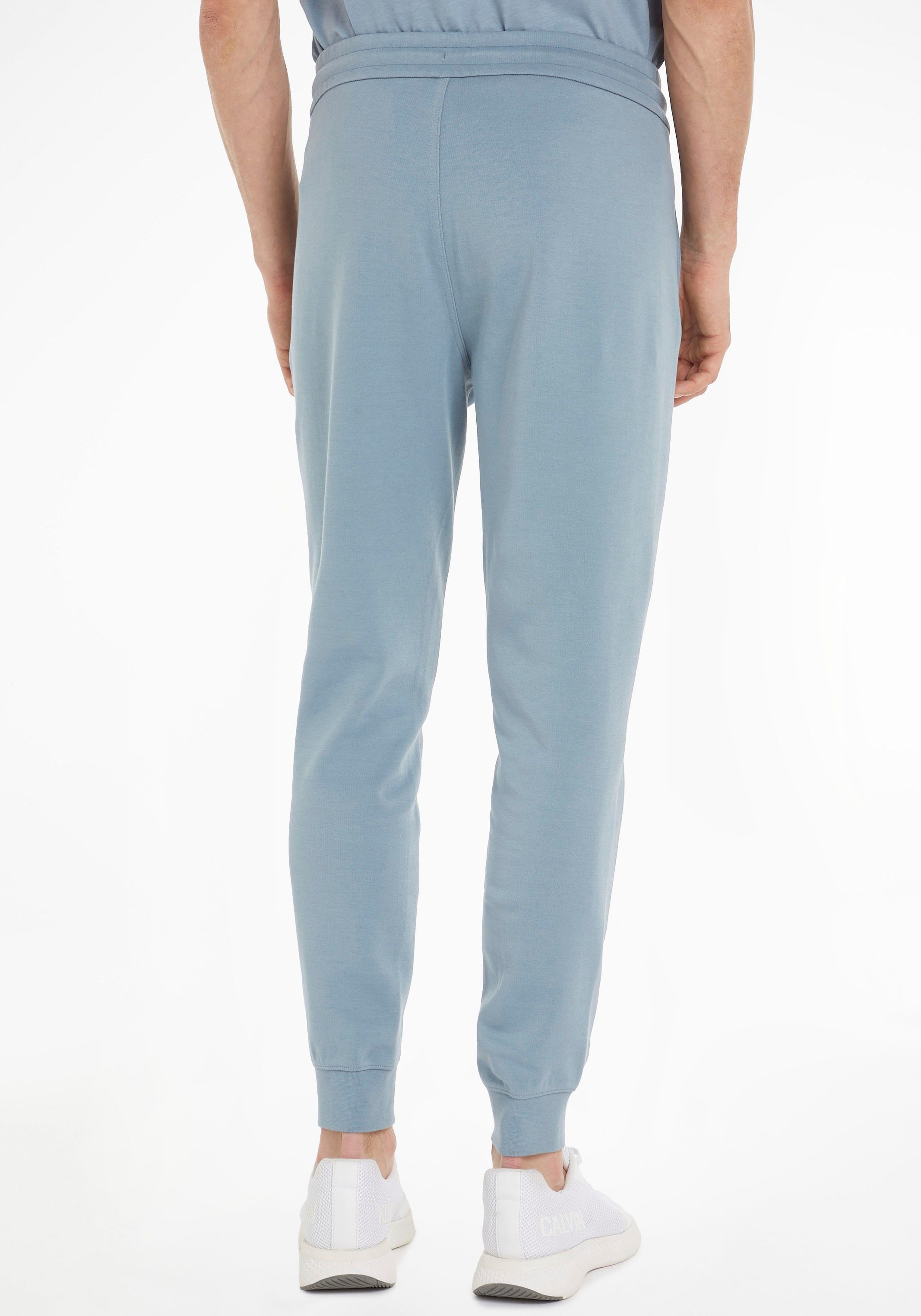 Calvin Klein Sweathose MICRO LOGO JOGGER mit kontrastfarbenem Saum am Bein