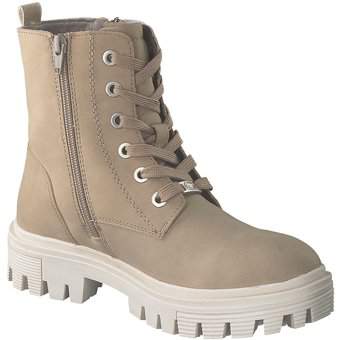 Tom Tailor Schnürstiefelette in beige