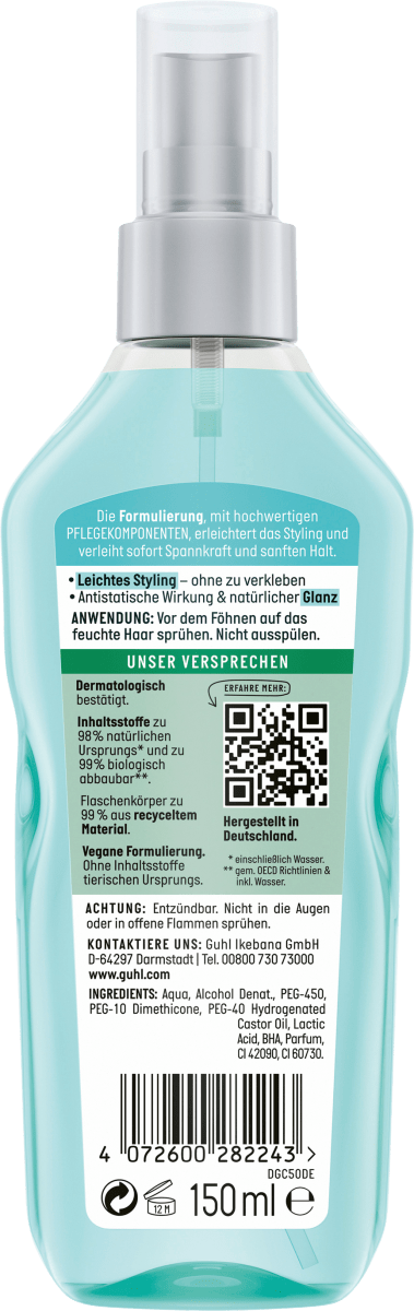 Föhnlotion Seidenglanz, 150 ml