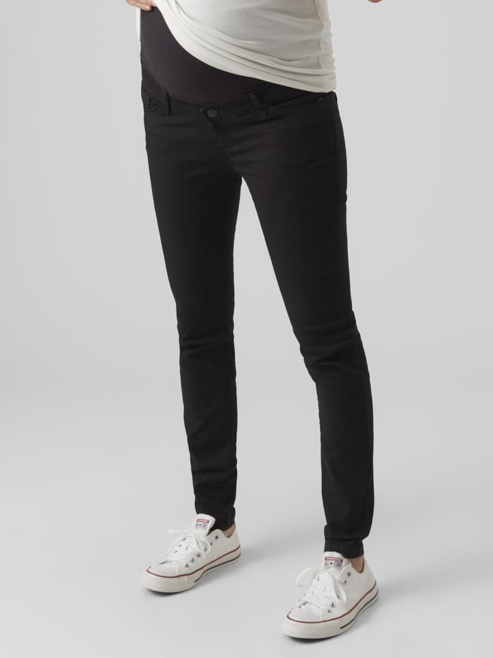 Vero Moda Umstandsjeans mit Skinny Fit in Black günstig kaufen XS