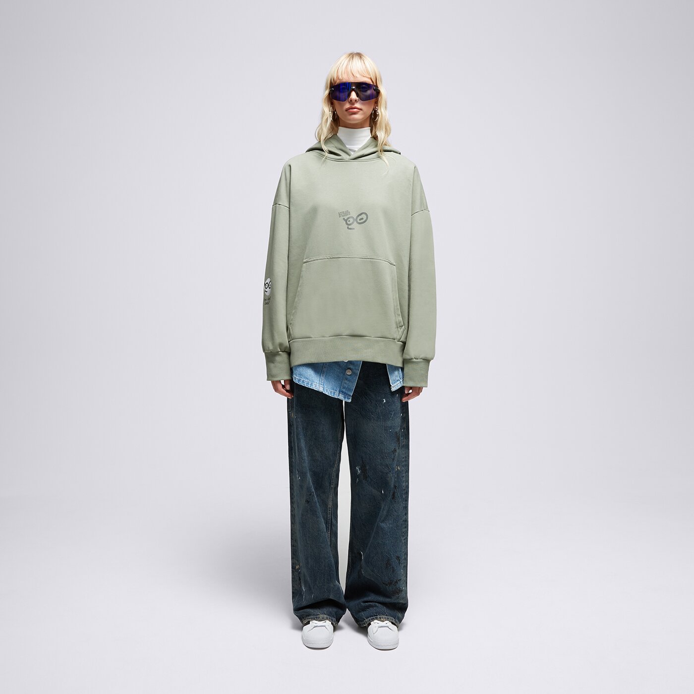 S.NOW JOB SIZEER HOODIE “POV” OLIVE Grün