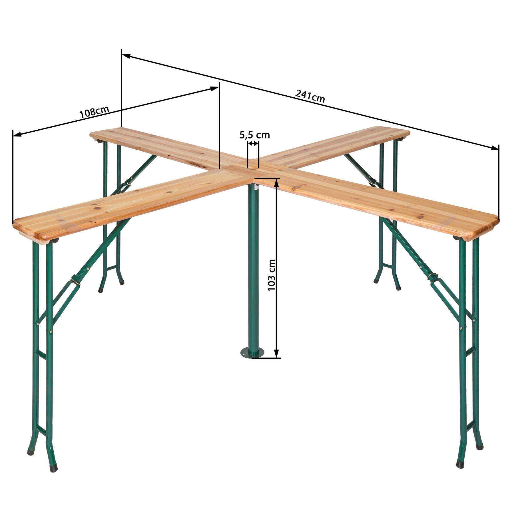 tectake Stehtisch Quattro (1-St., 1 tlg)