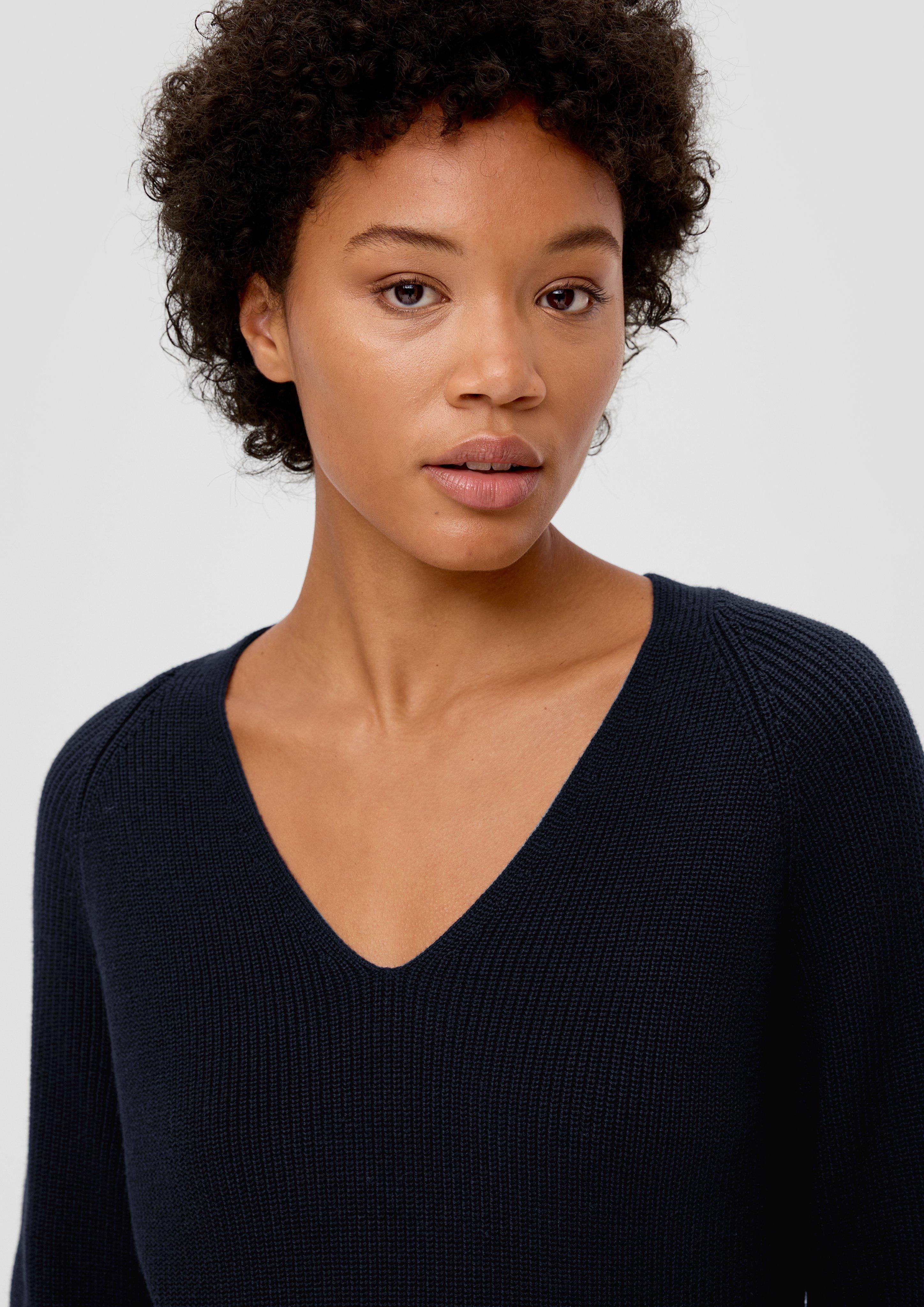 Strickpullover mit Rippelementen  2138226-5959
