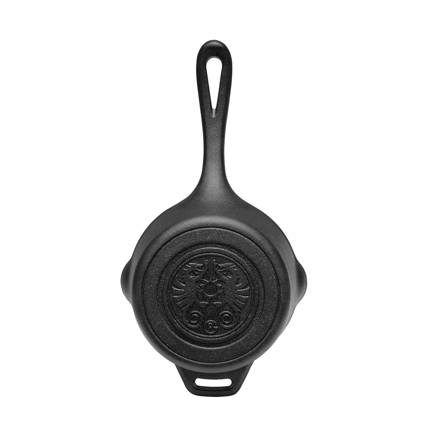 Gusseiserne Kasserolle mit Deckel