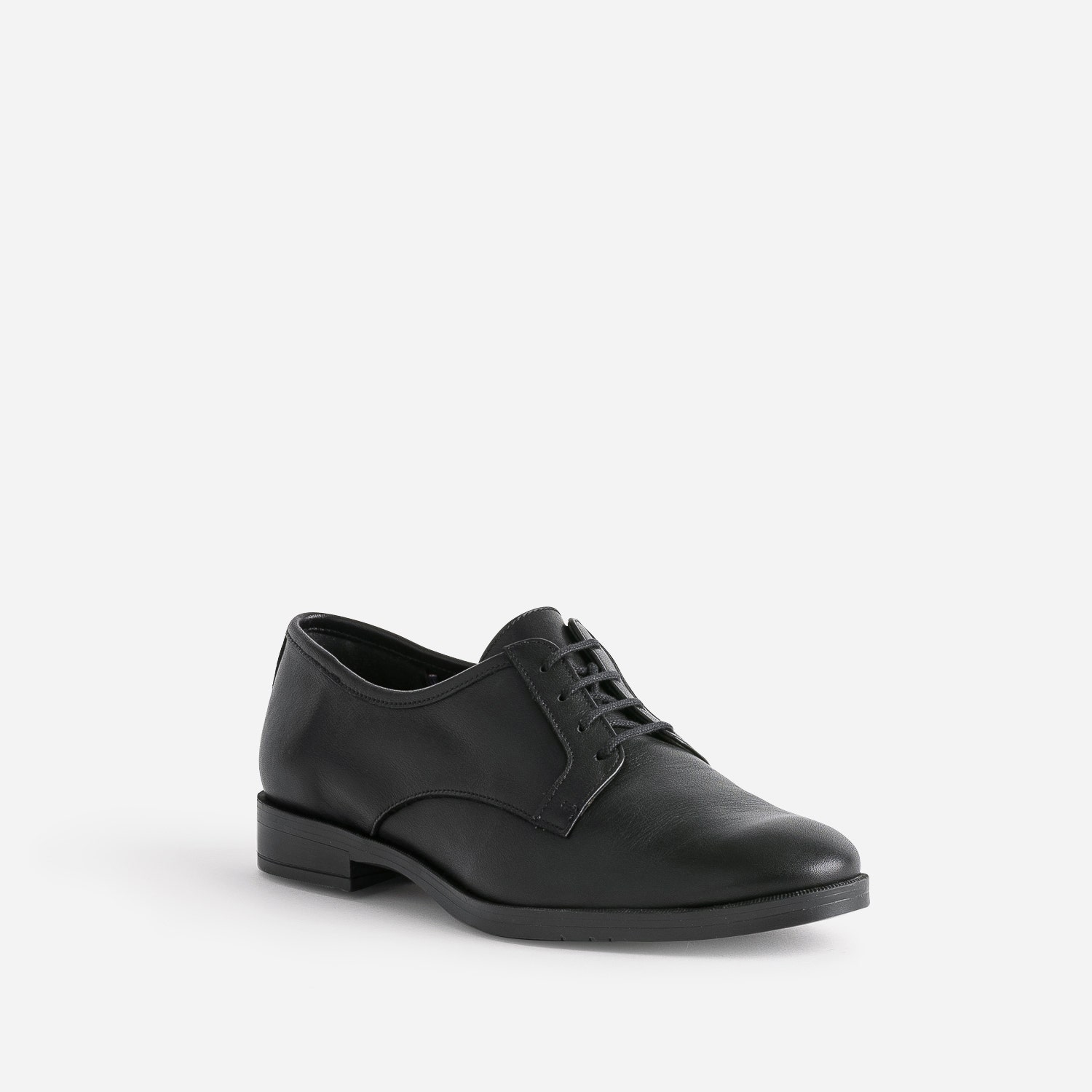 Derby ERAM FLEX noir en cuir