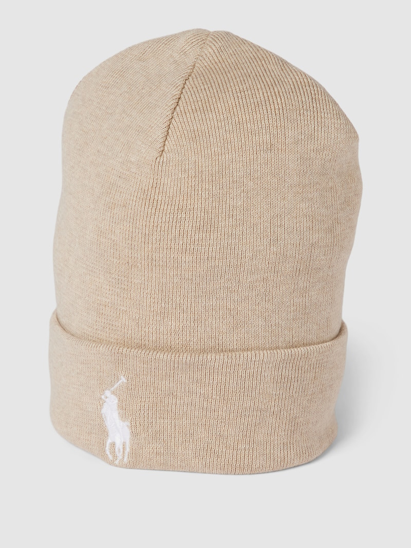 Beanie aus reiner Baumwolle in sand
