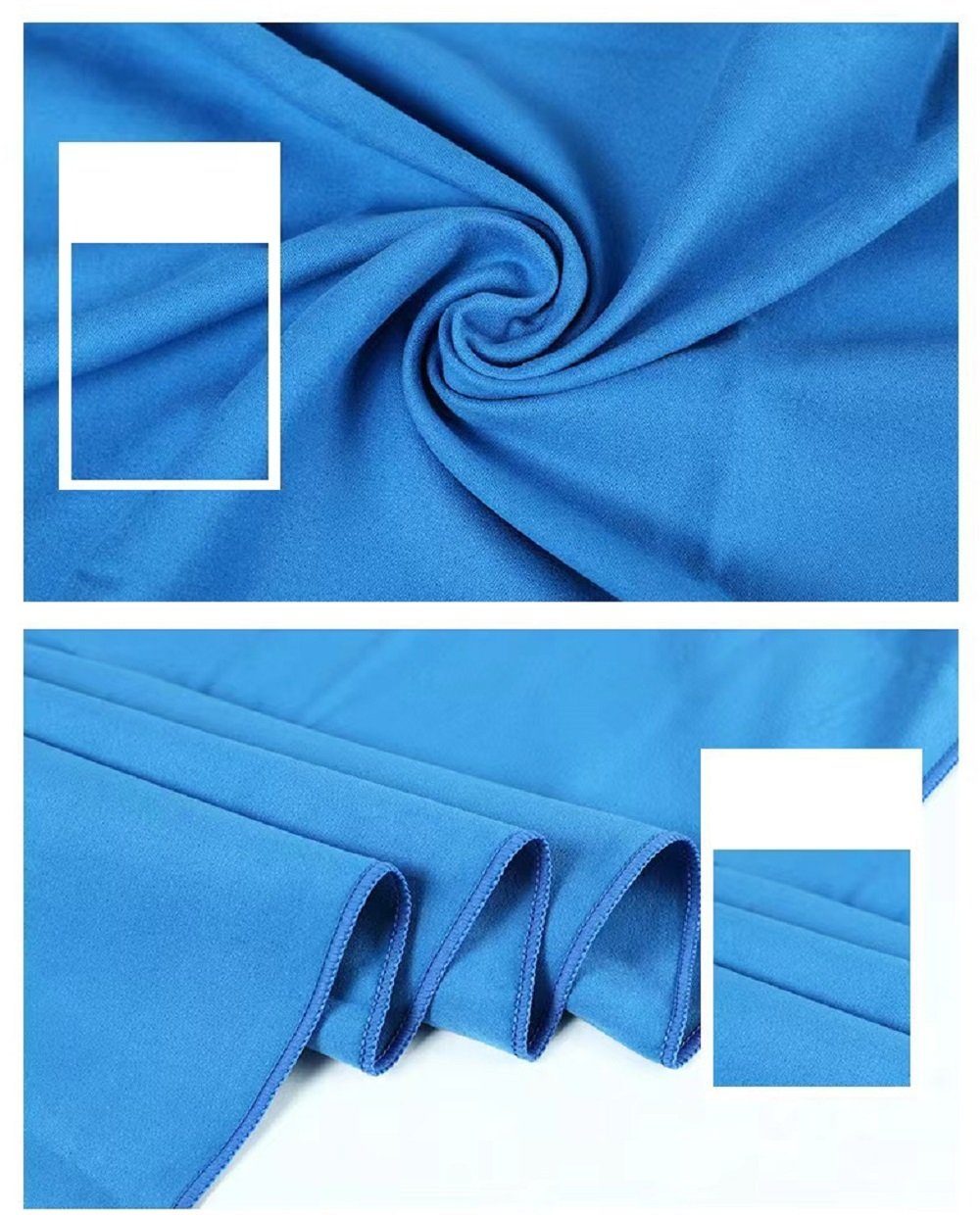 TOPMELON Handtuch Set Schnelltrocknend Mikrofaser-Sporthandtuch-Set 2Größen