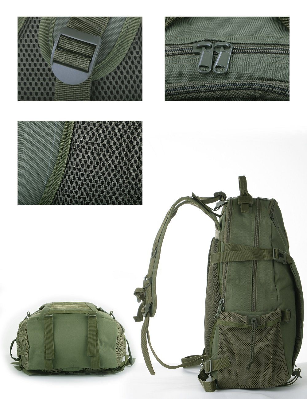 RAIKOU Rucksack 35L Taktischer Rucksack Herren militär Wanderrucksack wasserdicht, zum Wandern Outdoorsports Reisen Camping