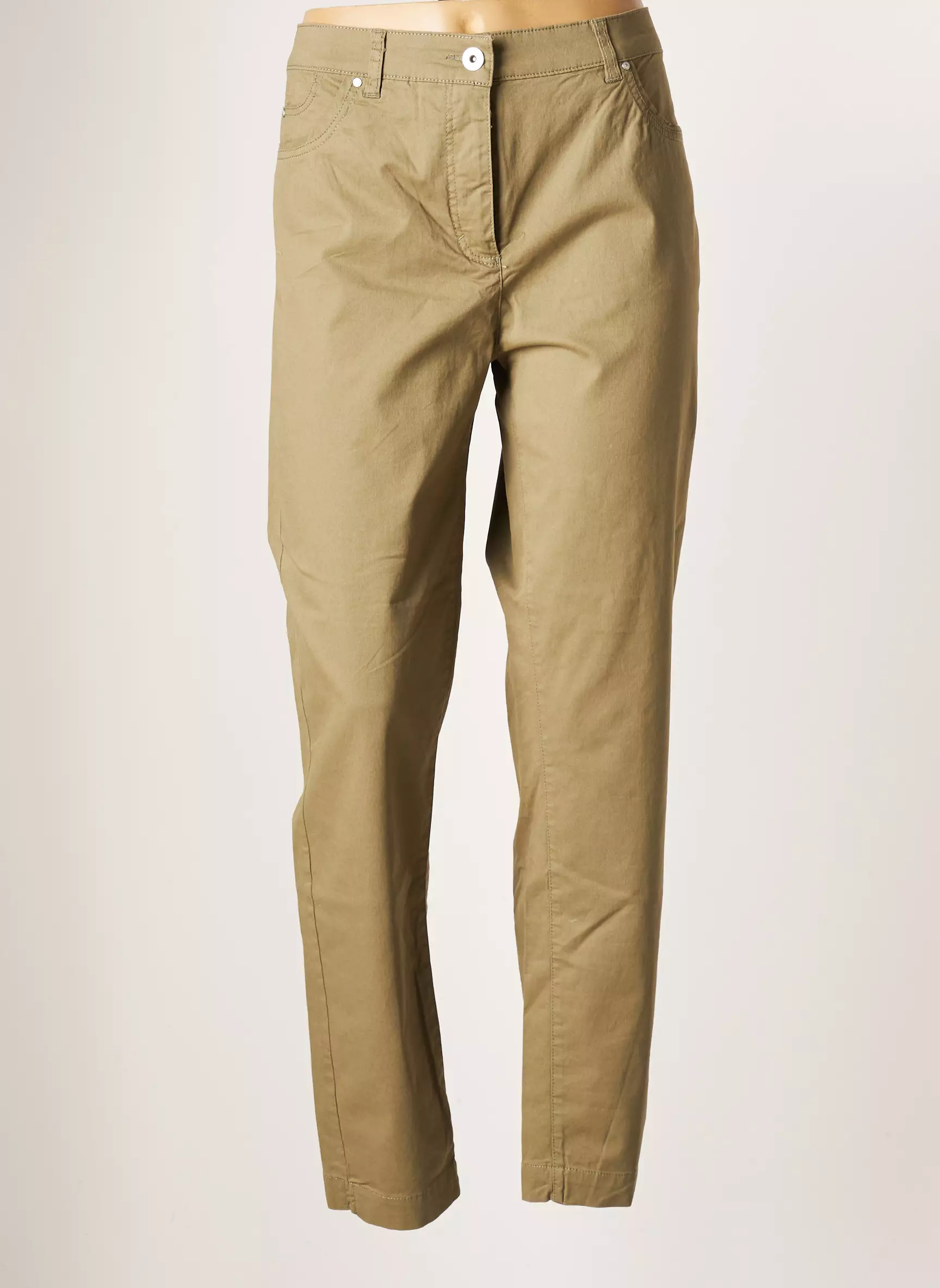 Brandtex Pantalons Slim Femme couleur vert