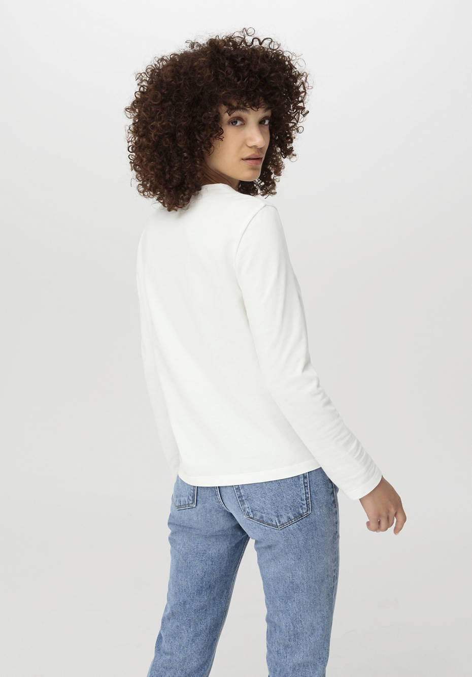 Langarmshirt aus reiner Bio-Baumwolle