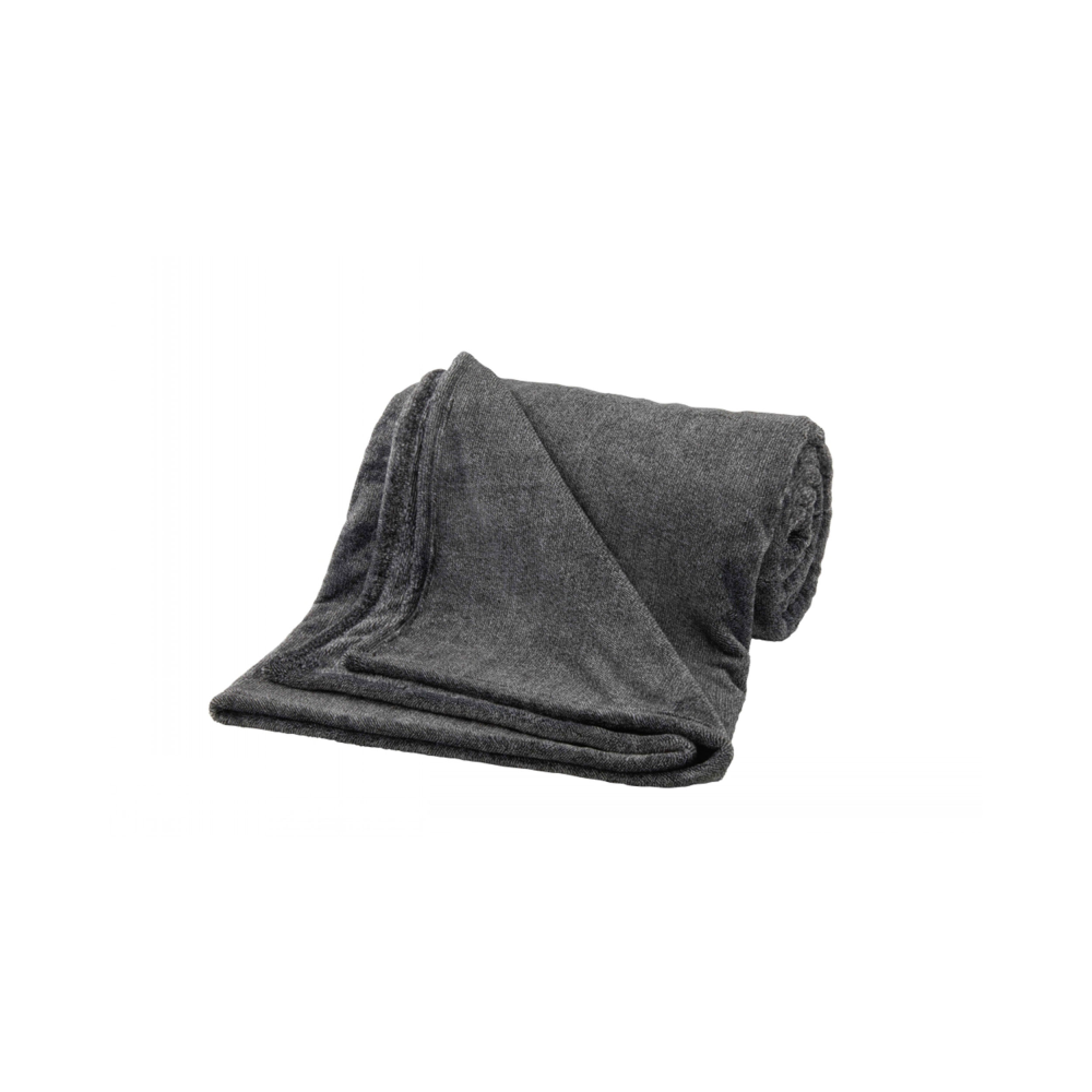 Kuscheldecke Melange schwarz