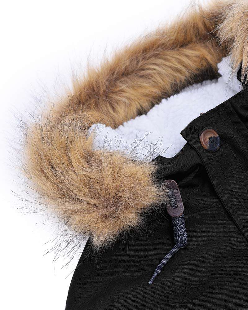 Lambretta Sherpa Lined Herren Parka SS6252-BLK