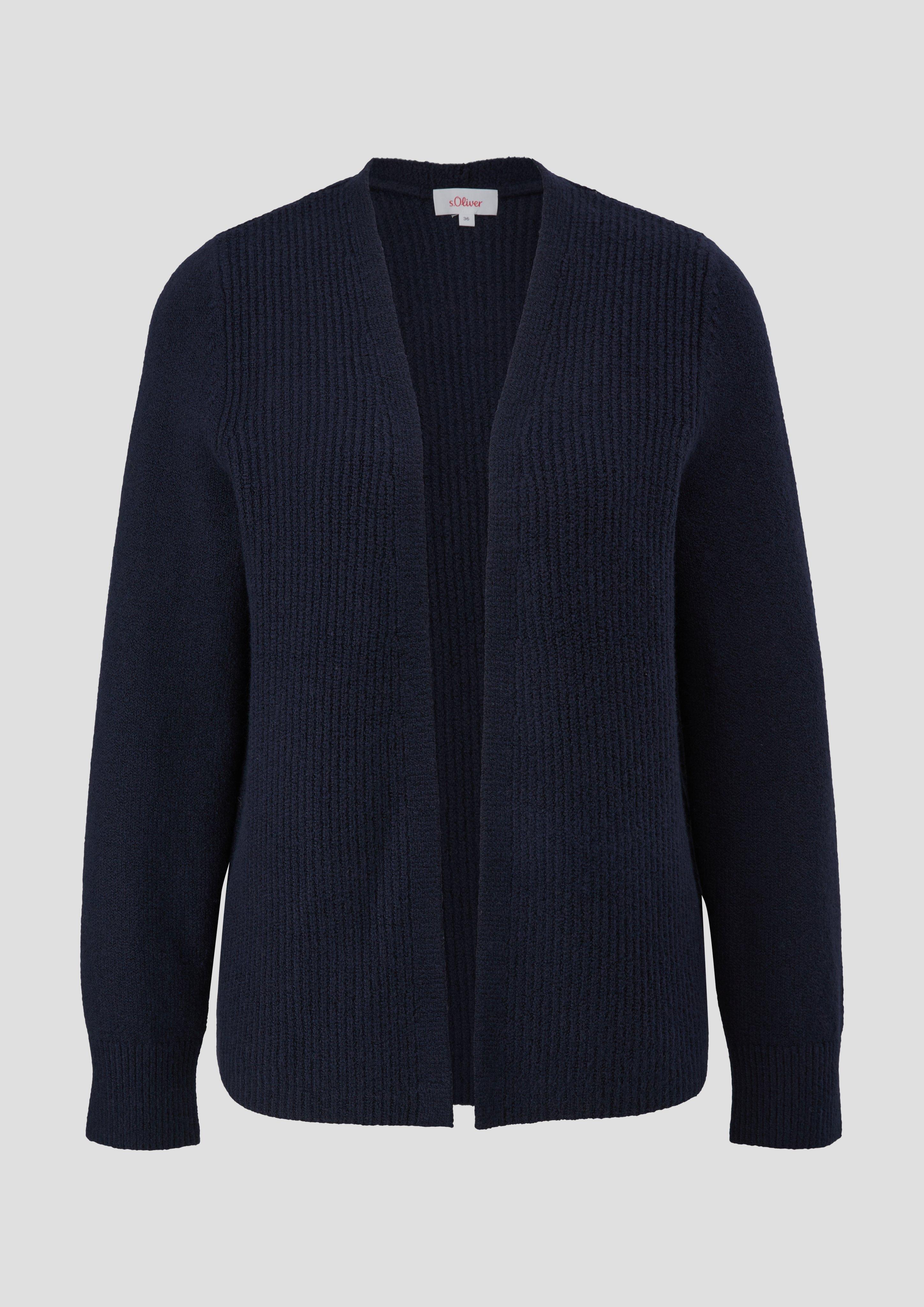 Offene Strickjacke aus Baumwollmix  2134424-5959
