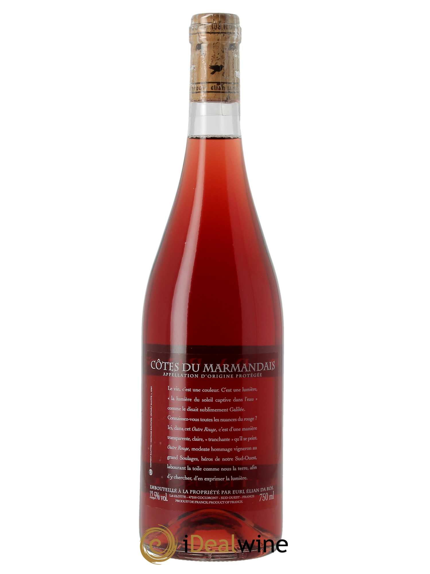 Côtes du Marmandais Outre Rouge Elian Da Ros (Domaine)  2021 - Lot de 1 Bouteille