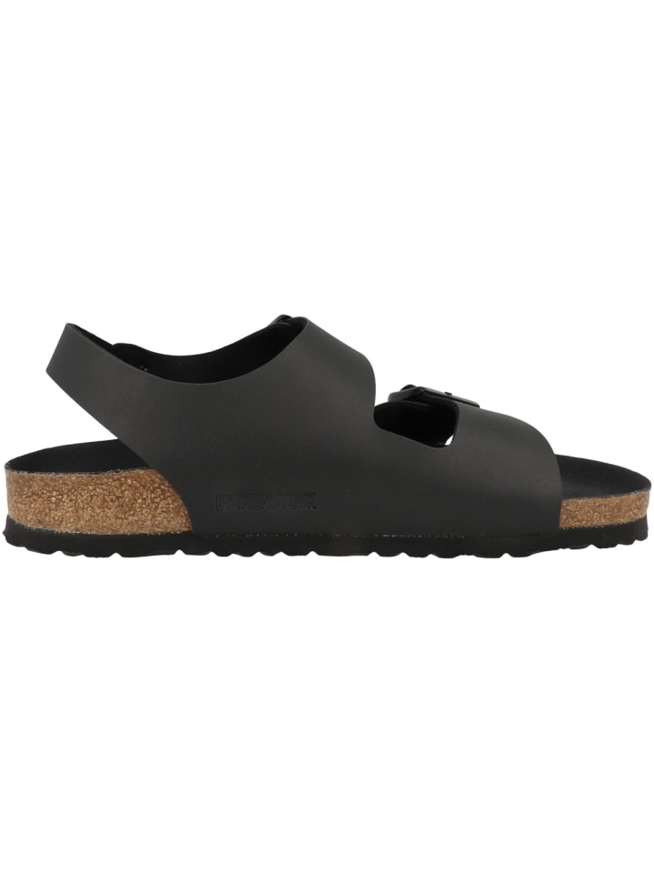 Birkenstock Sandale Milano Birko-Flor normal in schwarz günstig kaufen