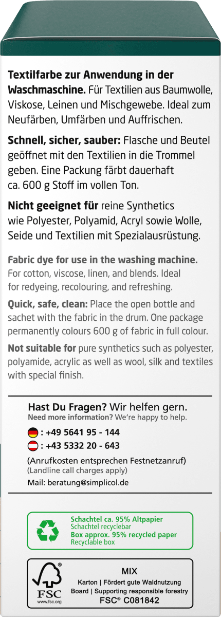 Textilfarbe intensiv Wald-Grün, 1 St