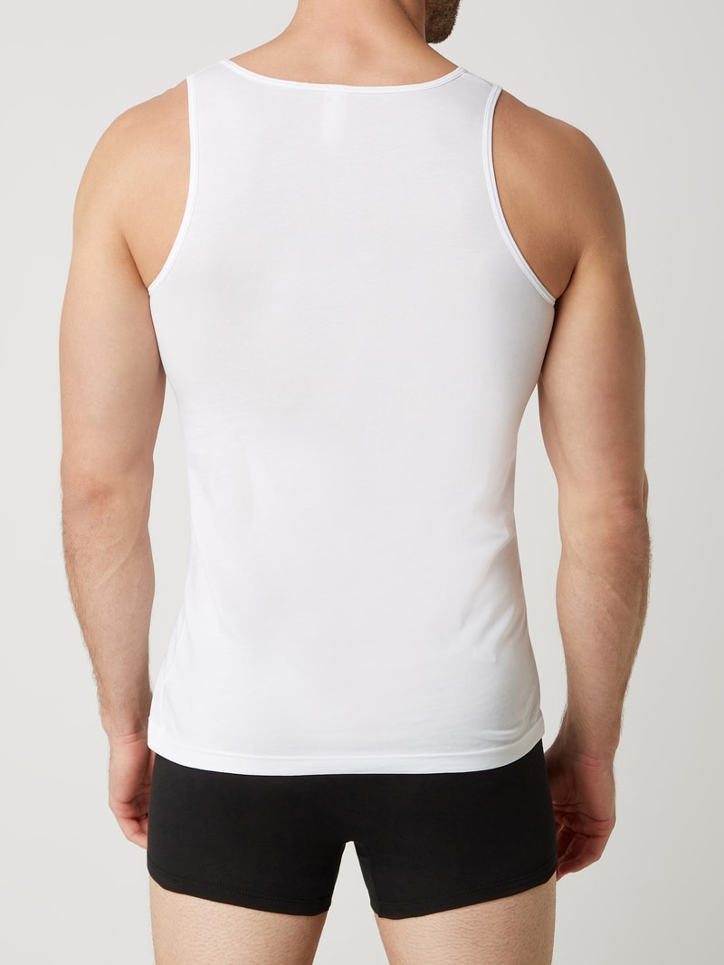Tanktop aus Baumwolle im 2er-Pack in weiß