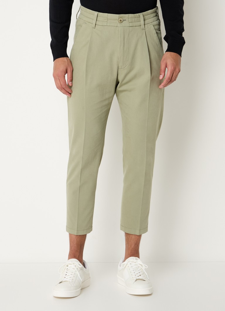 DRYKORN  Chasy tapered fit cropped chino met steekzakken