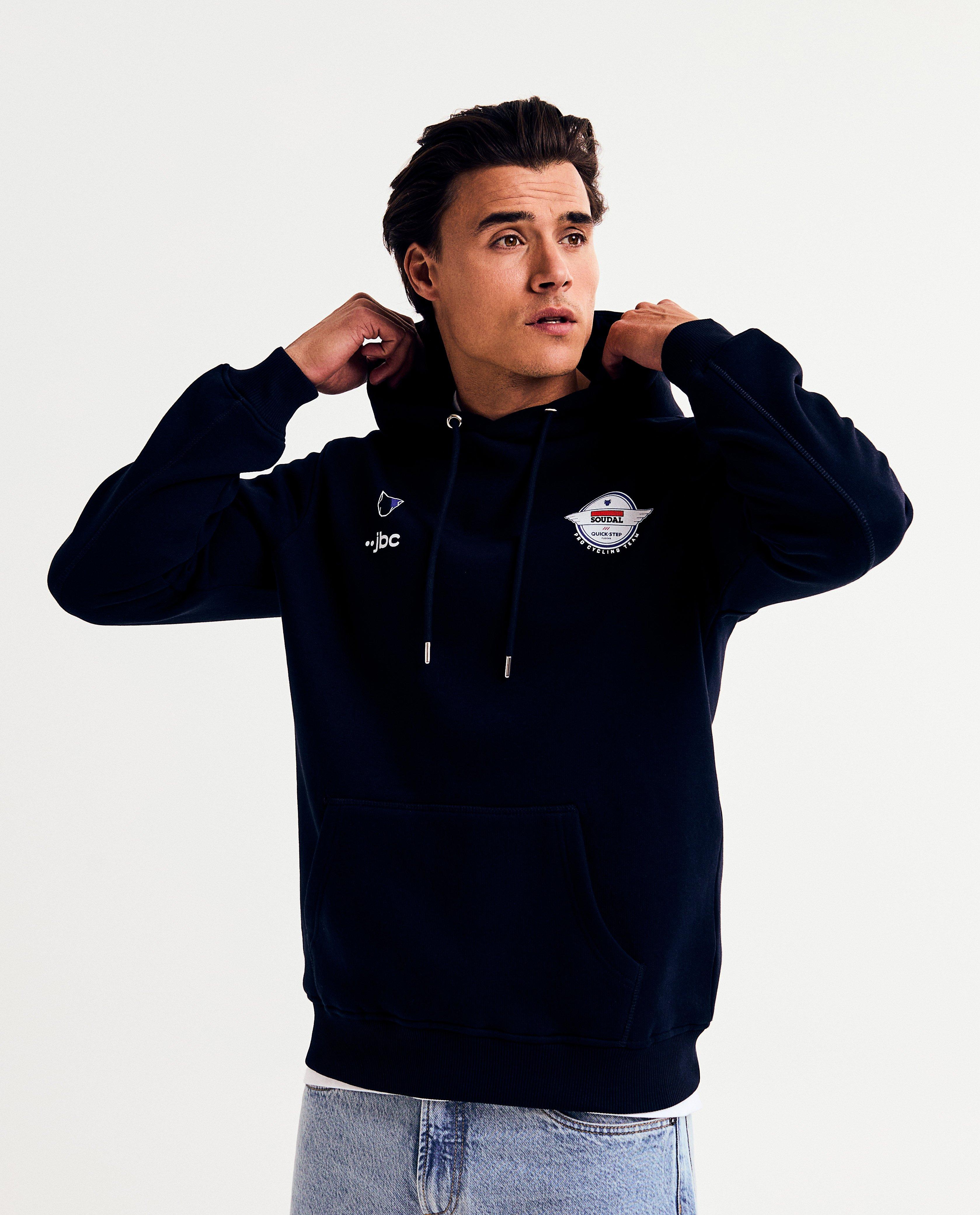 JBC Sponsor kapucnis pulóver The Wolfpack logókkal, sötétkék