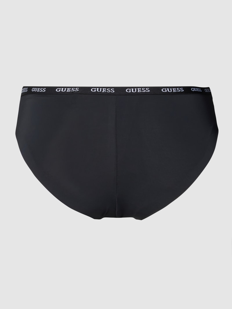 Slip mit elastischem Logo-Bund Modell 'DARCEY BRIEF' in schwarz