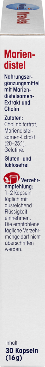 Mariendistel, 30 Kapseln, 16 g