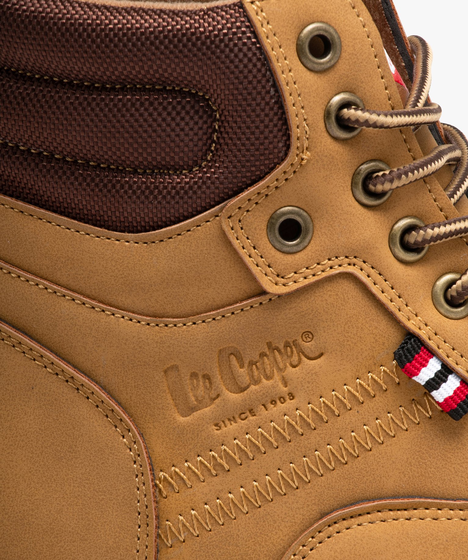 Boots homme unies casual avec col matelassé - Lee Cooper beige | GEMO