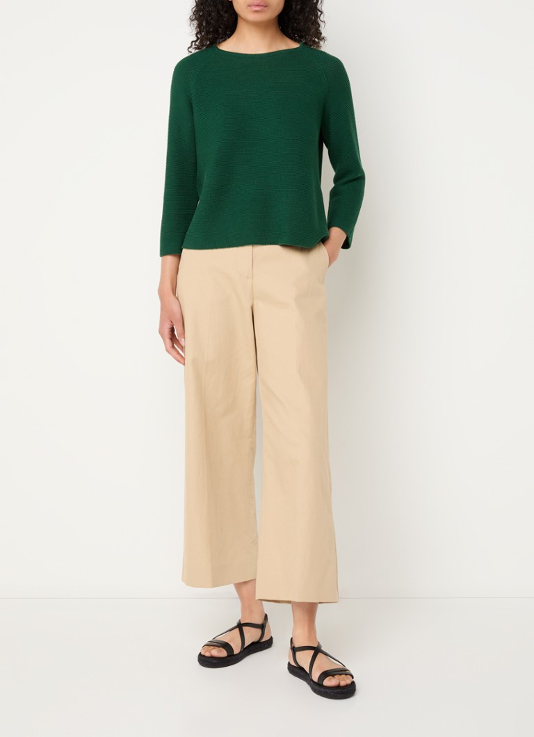 Πουλόβερ MaxMara Addotto από απαλή πλέξη με ελαστικό τελείωμα