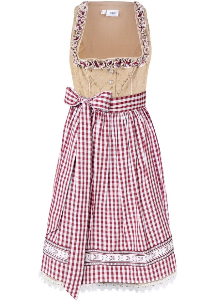 Dirndl mit Schürze, knieumspielend (2-tlg. Set)