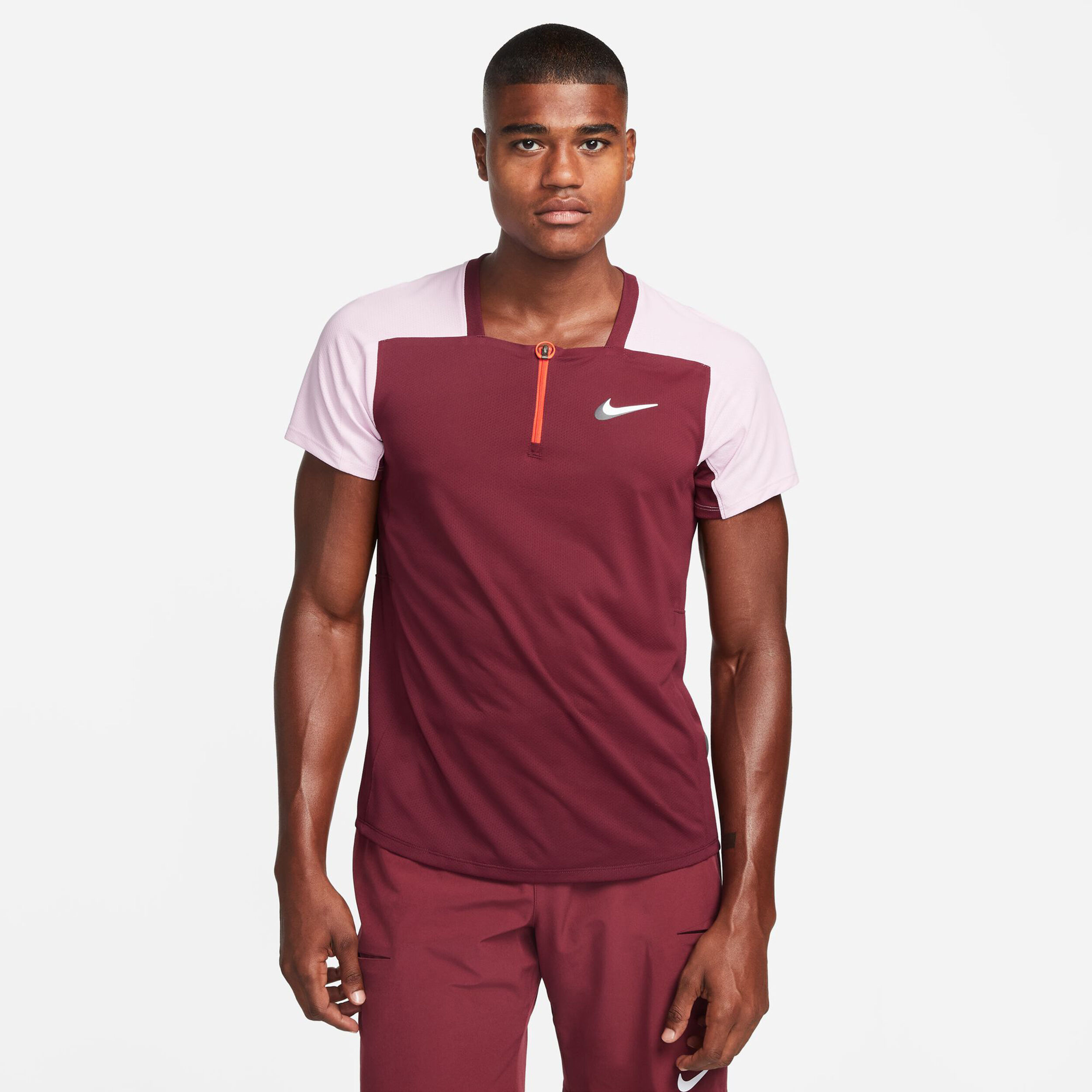 Dri-Fit Advantage Slam Ultimate Polo Herren - Dunkelrot, Flieder