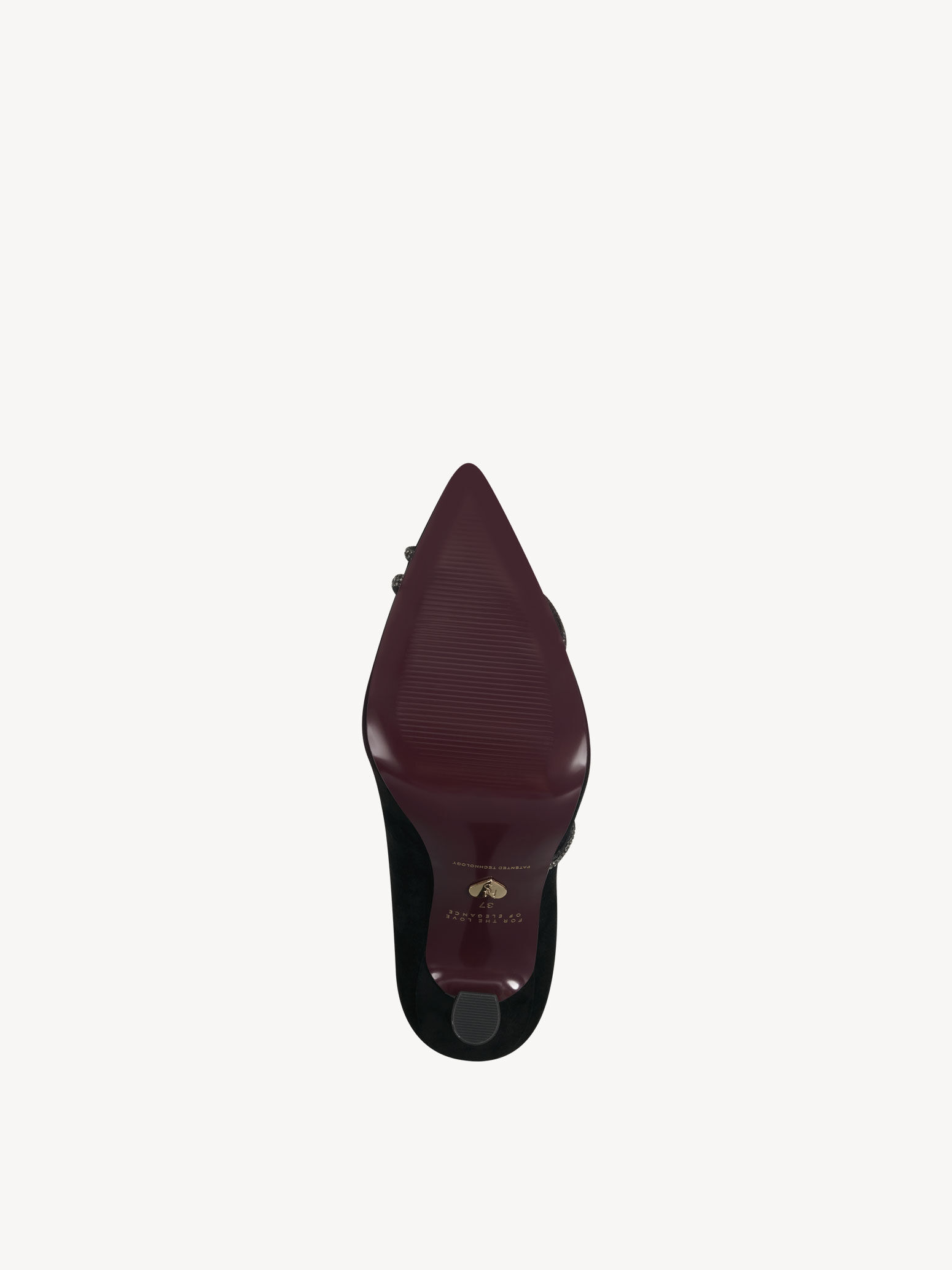 Escarpin en cuir - noir