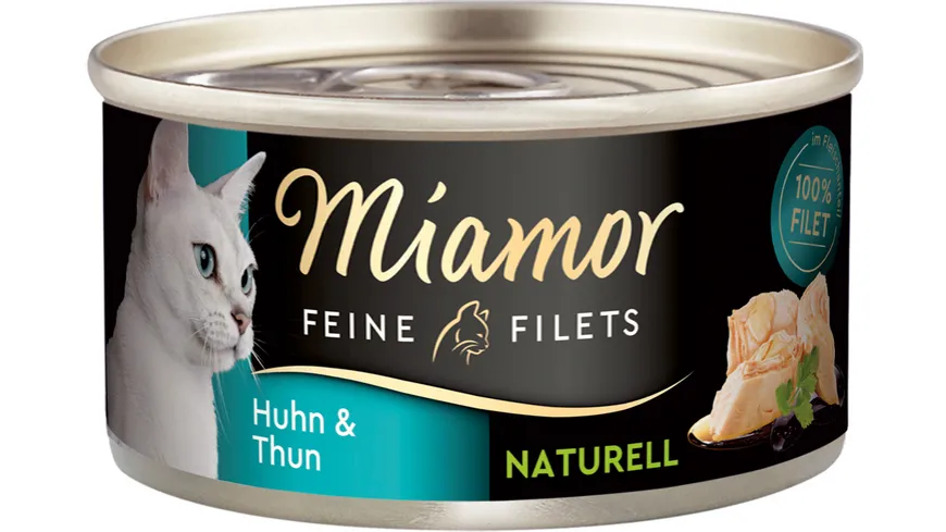 Miamor Katzennassfutter Feine Filets Naturell Huhn & Thun 80 g