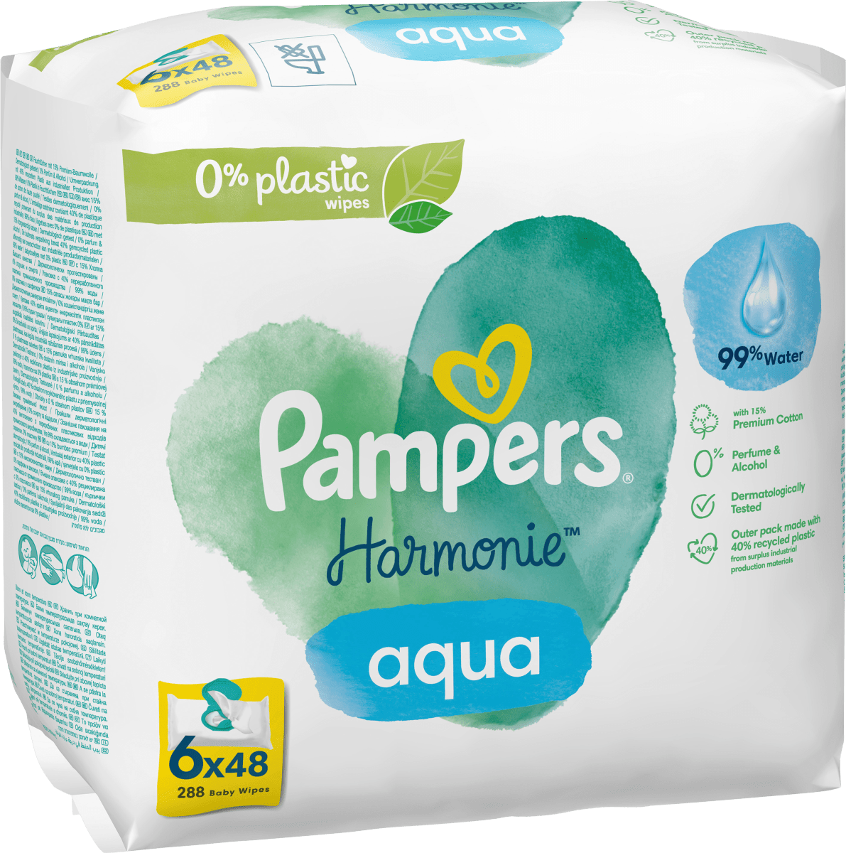 Feuchttücher Harmonie Aqua (6x48 St), 288 St