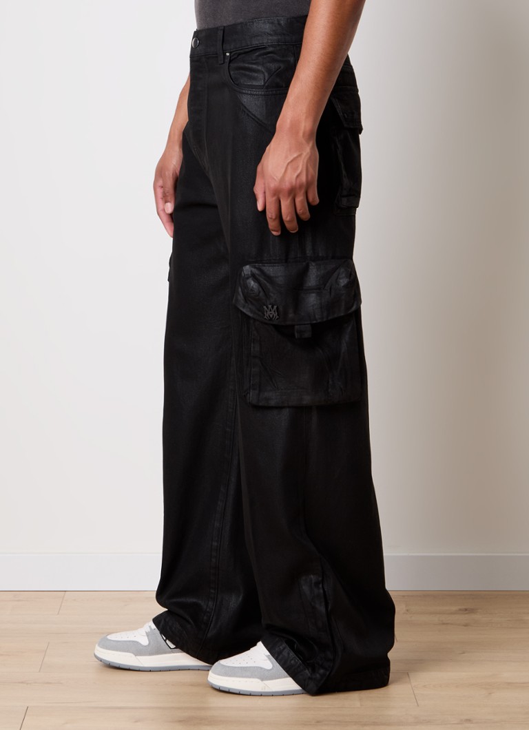 AMIRI Loose fit jeans with valve pockets and glossy finish