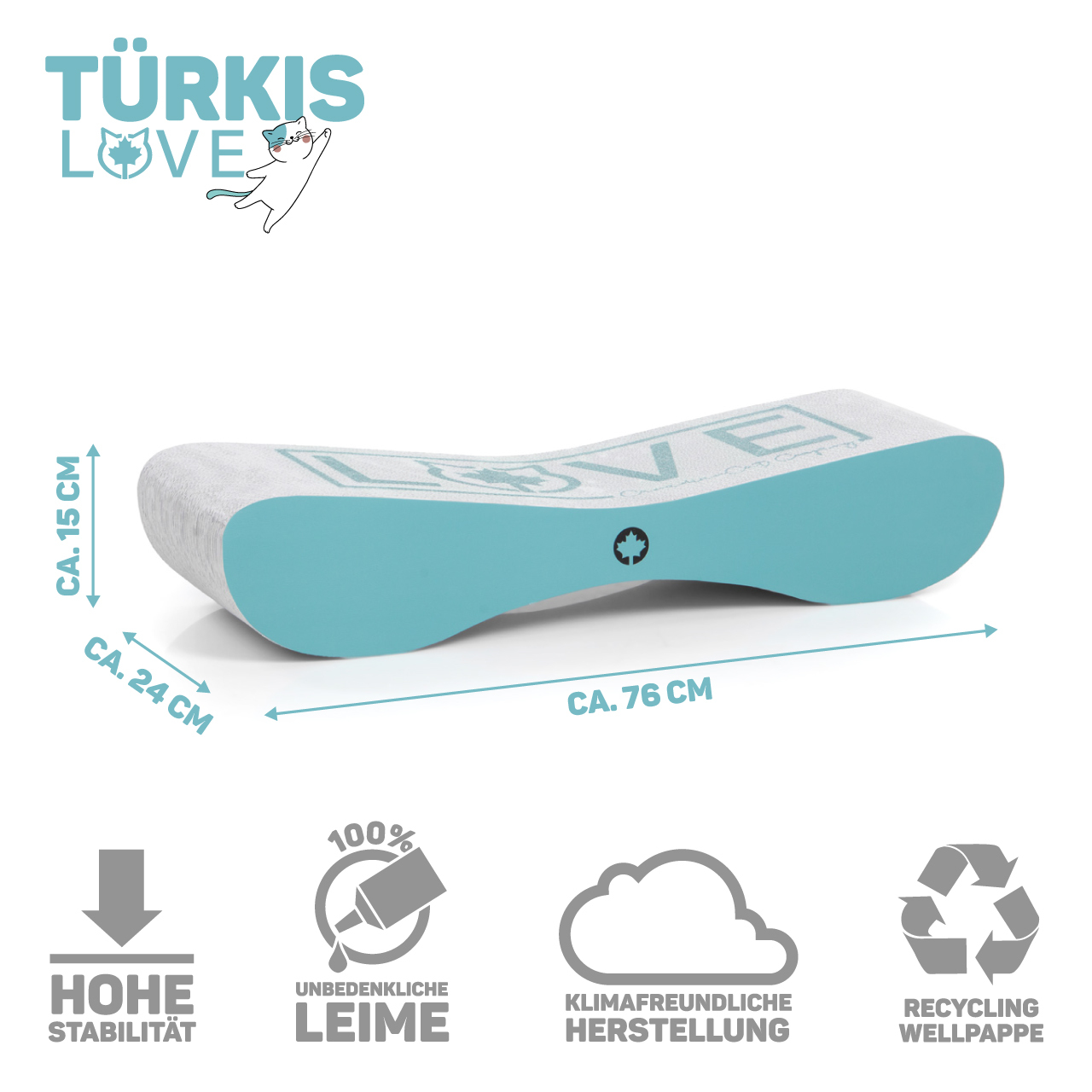 Canadian Cat Company Kratzbretter & Kratzpappen Canadian Cat Company Kratzbrett Satellite 2.0 türkis