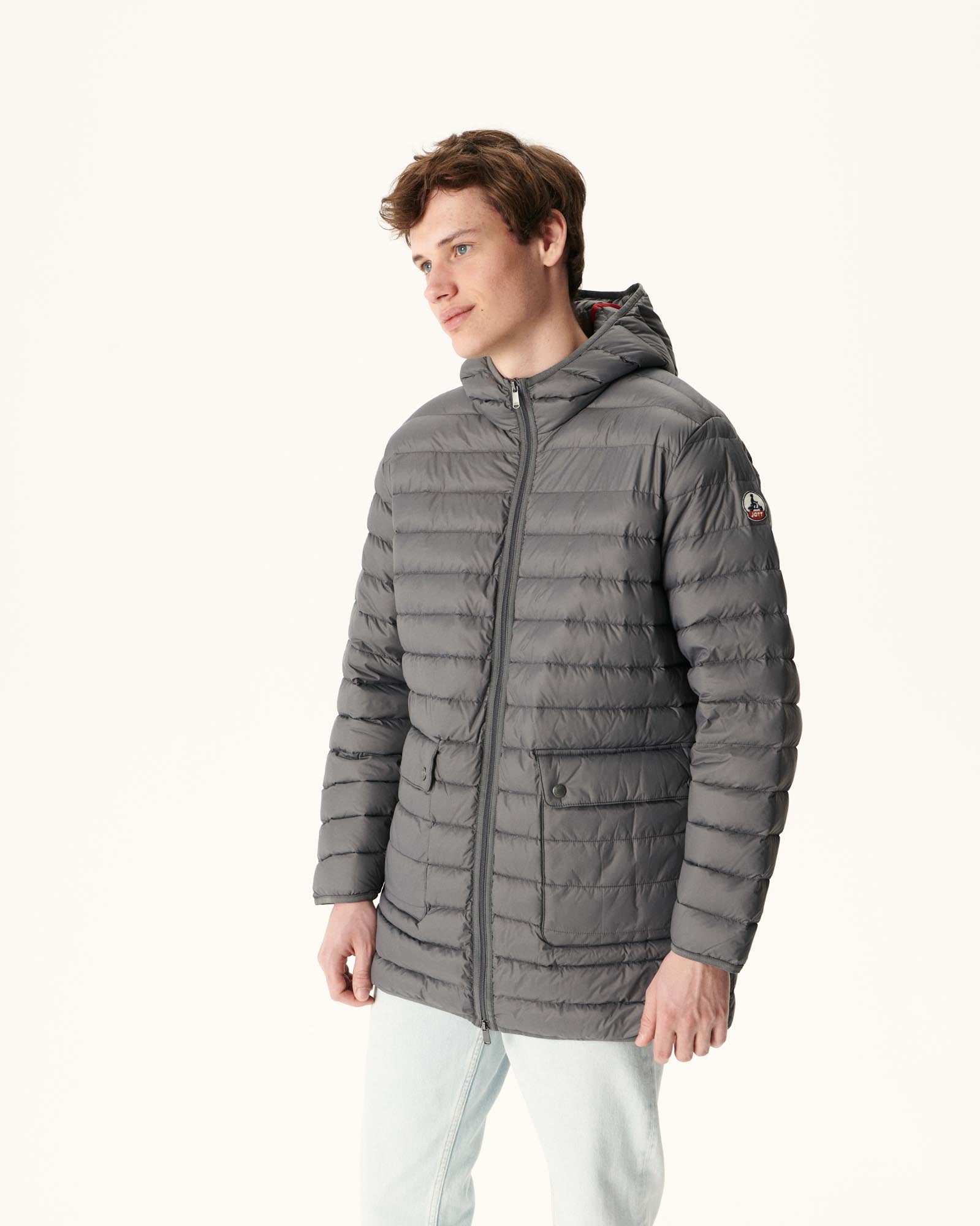 Doudoune longue Anthracite Luc
