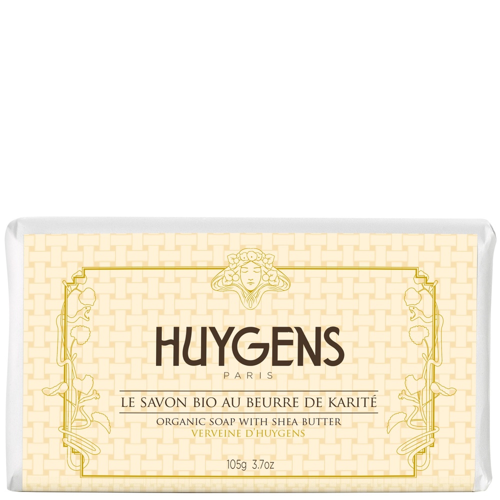 huygens LE SAVON BIO AU BEURRE DE KARITE VERVEINE Savon solide pour corps et visage
