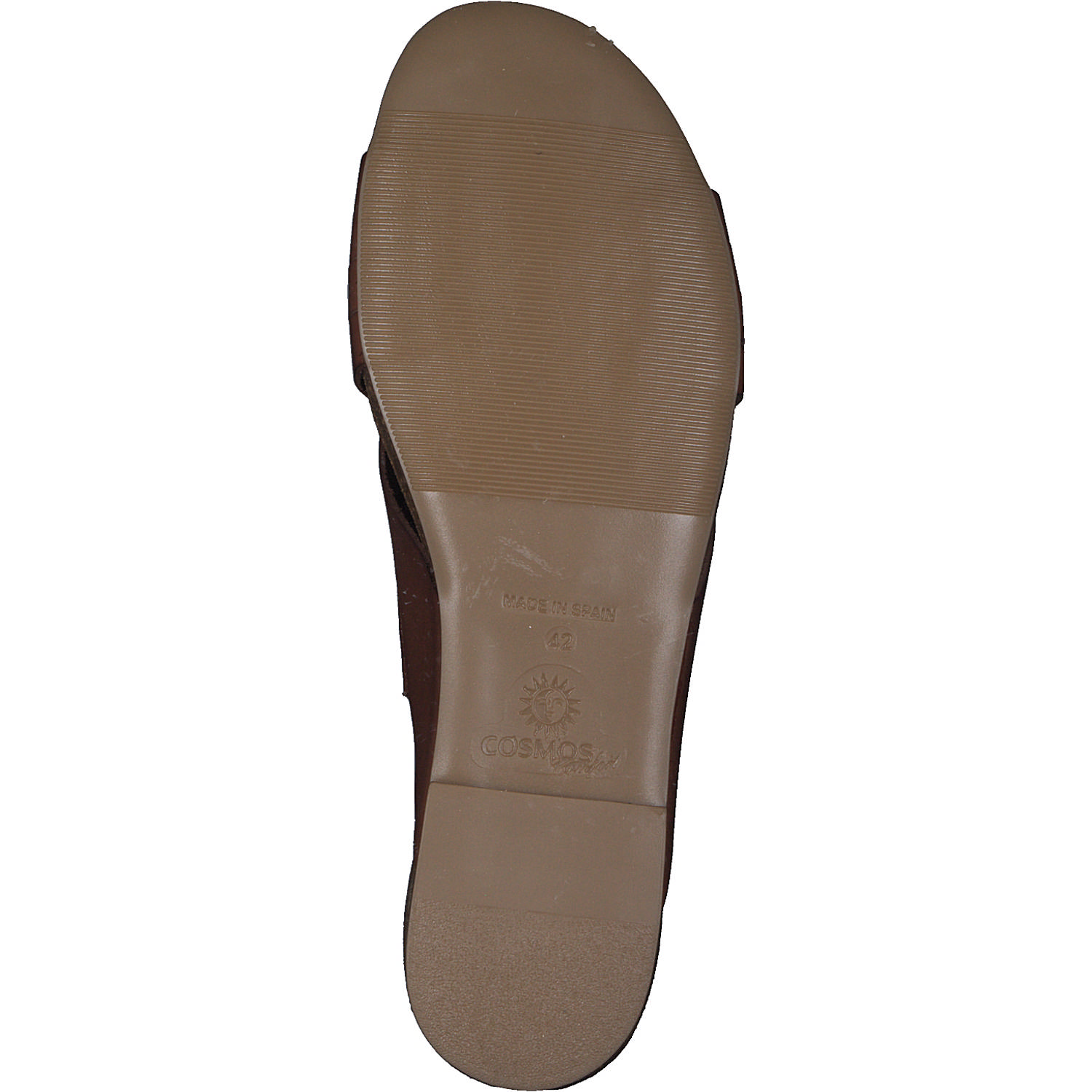 Cosmos Comfort 6106704, Plateau-Pantoletten, kastanie