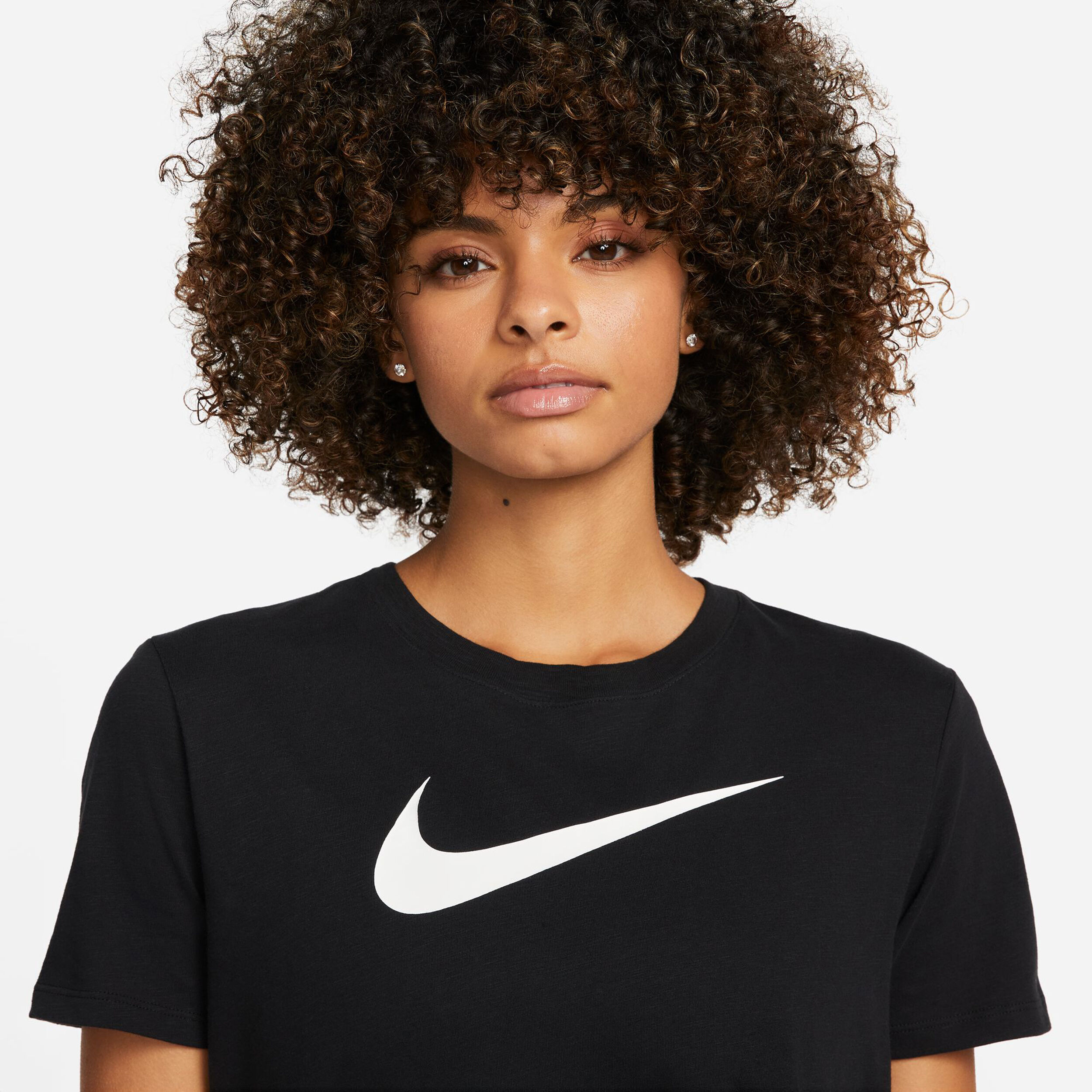 Dri-Fit Swoosh T-Shirt Damen - Schwarz, Weiß