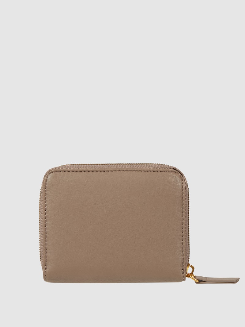 Portemonnaie aus Leder Modell 'Elina' in taupe