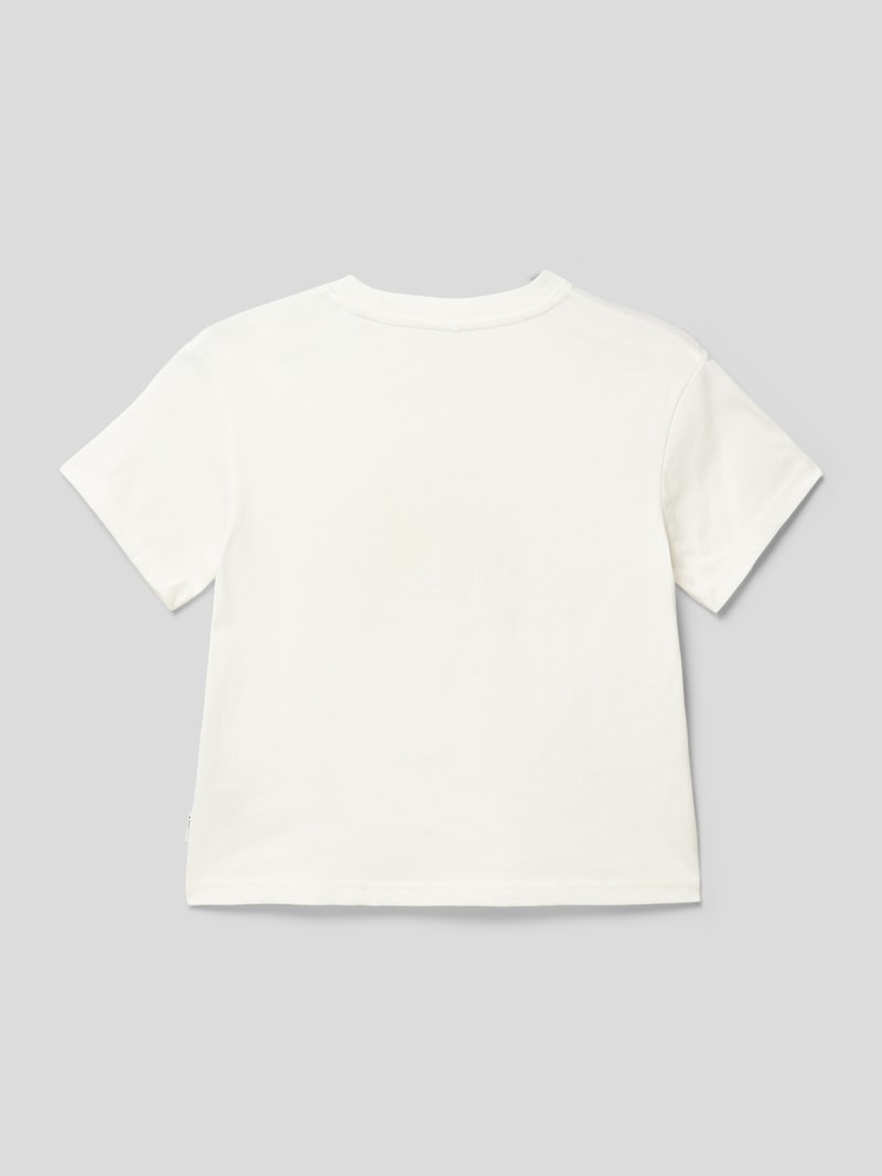 T-Shirt mit Rundhalsausschnitt Modell 'ADDY' in weiß