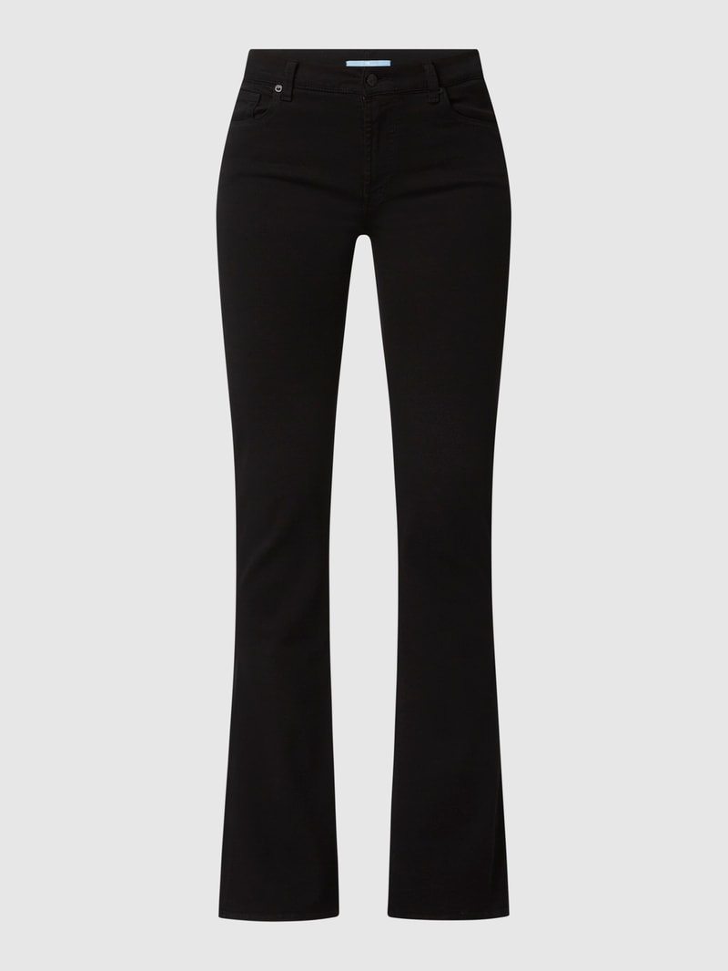Bootcut Jeans mit Lyocell-Anteil in schwarz