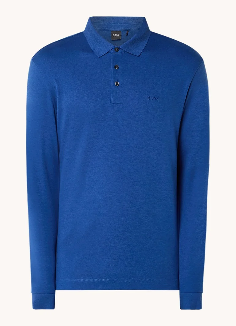 Tricou polo HUGO BOSS Pado cu croială clasică, logo și inserții elastice.