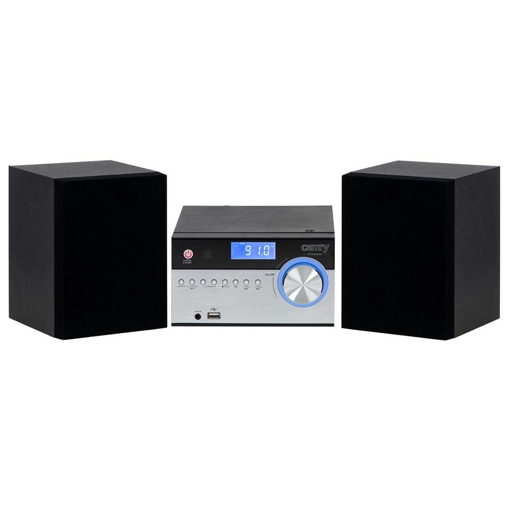 Camry CR 1173 Mini-Hi-Fi-Turm Stereoanlage (mit Bluetooth, USB, AUX-Eingang, CD-ROM, FM/AM-Radio, zwei Lautsprecher mit RMS 28W, Soundsystem, HiFi Turm, Musikanlage)
