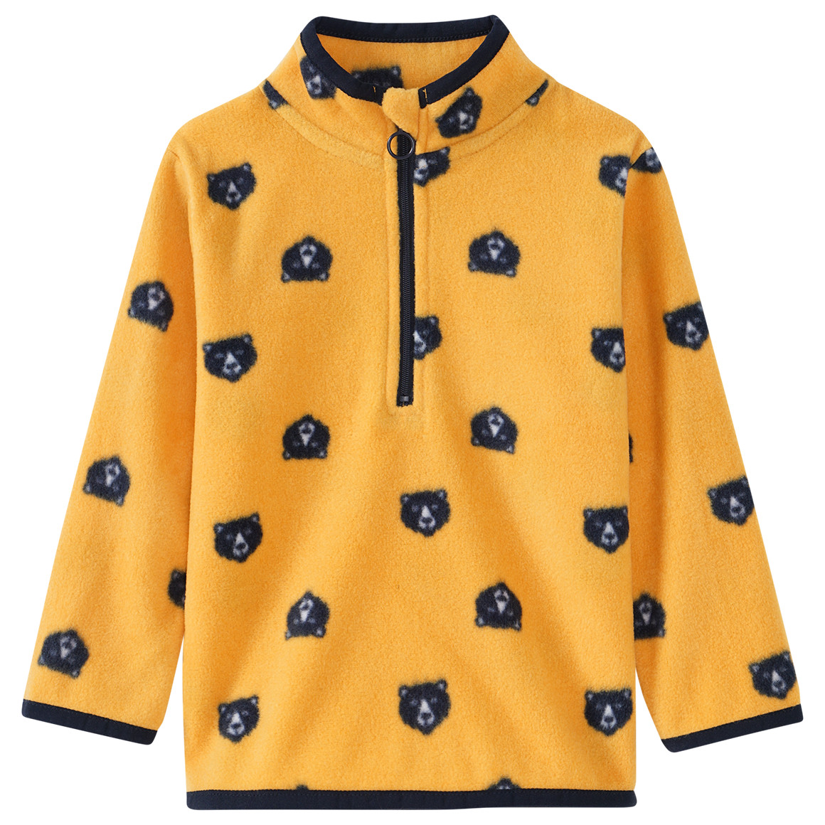Jungen Fleeceshirt mit Stehkragen