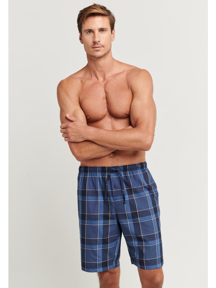 Jockey Nachtwäsche Just Squared Woven Bermuda in Dunkelblau günstig kaufen