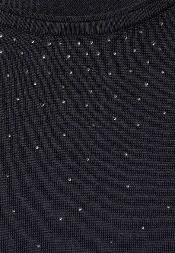 CECIL Pullover mit Steinchendeko
