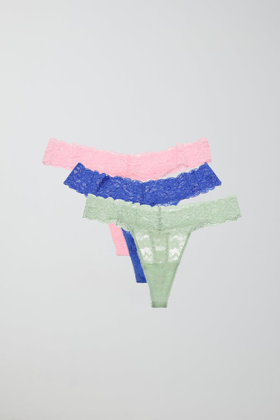 3-pack lace string