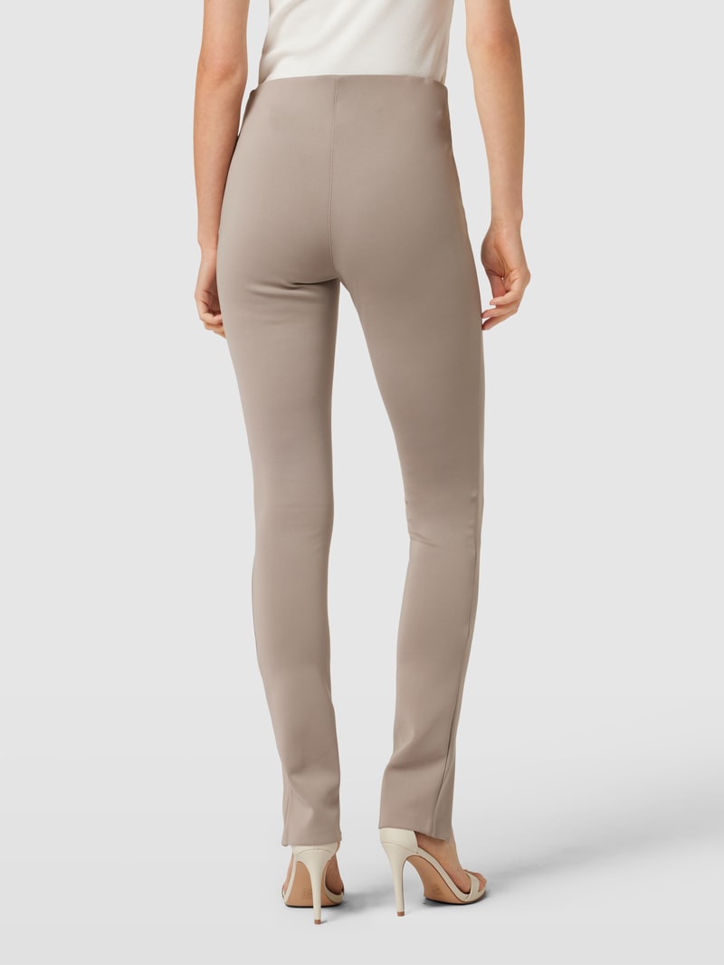 Leggings mit elastischem Bund in taupe