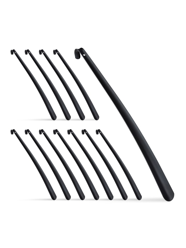relaxdays 12x Schuhlöffel in Schwarz günstig kaufen onesize